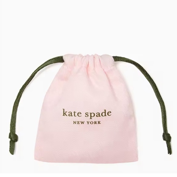 NWT Kate Spade Silver Studded Bows Earrings - Picture 4 of 4